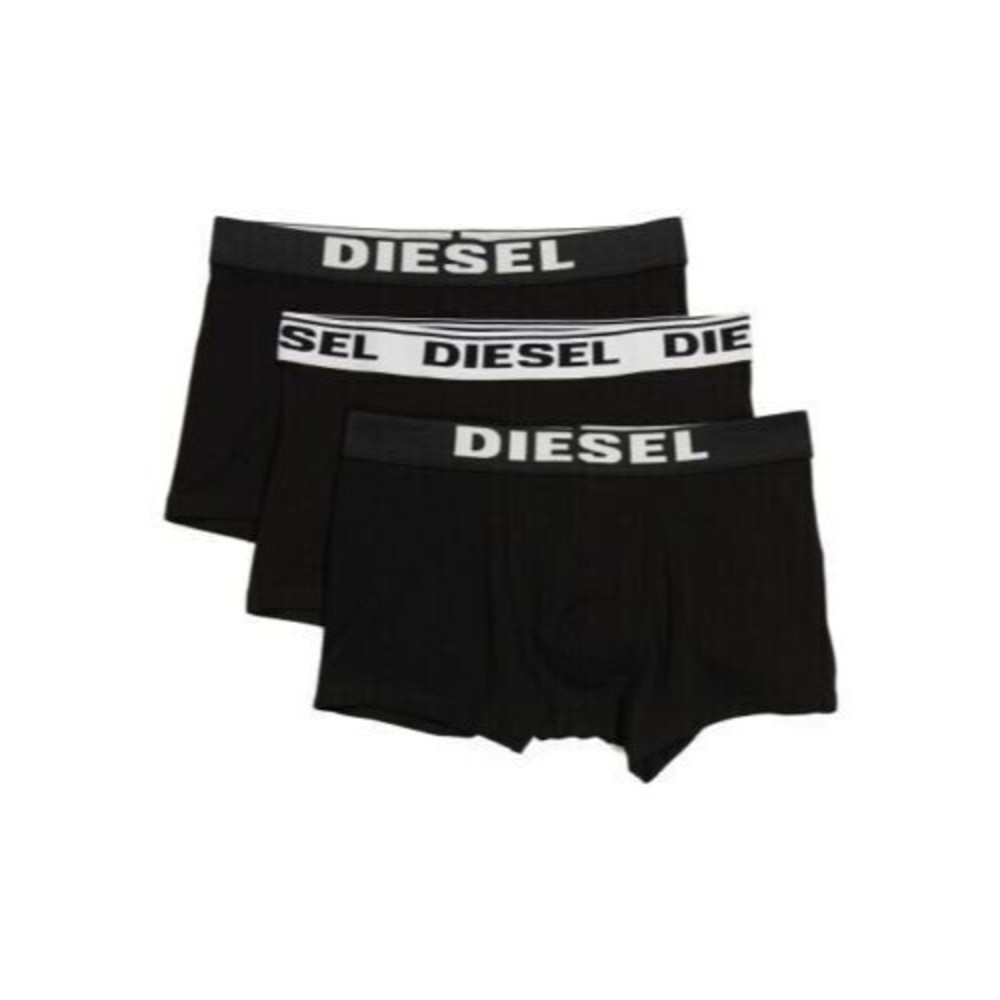 Diesel Boxer Brief Men XL Black White Kory Cotton Stretch 3 Pack